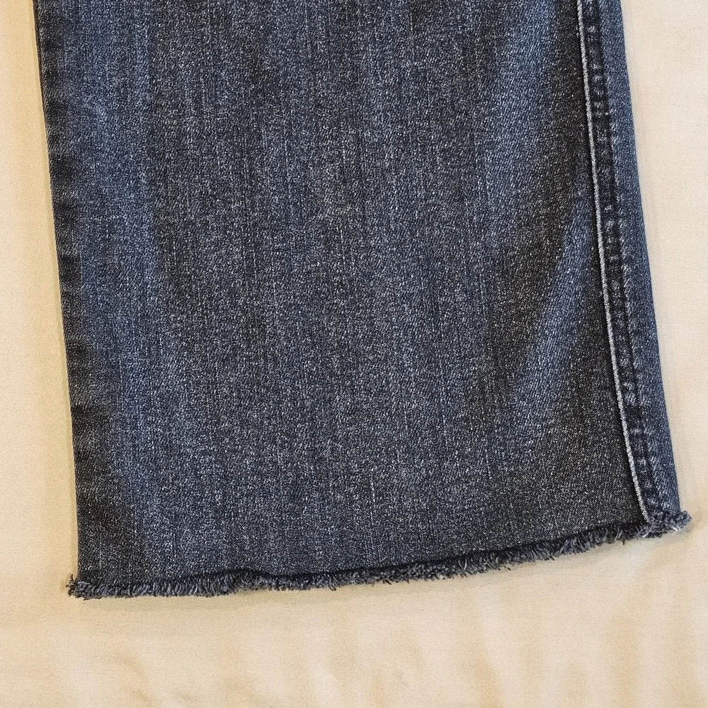 Judy Blue‎ Jeans Womens Black Straight Fit Raw Hem Casual Stretch Ladies 13/31 - Picture 3 of 14